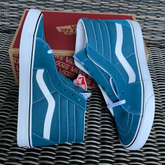 Vans Sk8-Hi Blue Coral/True White MENS - Picture 12 of 16